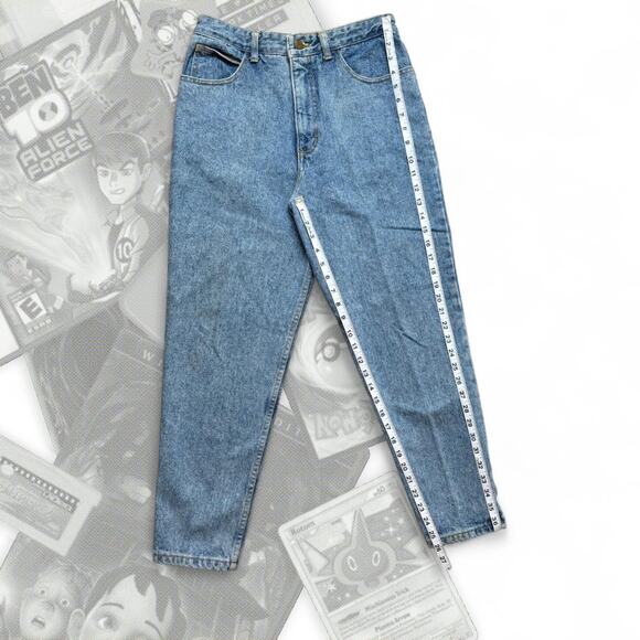90’s George Marciano Guess Jeans Acid Wash High Waist Retro Fit Denim Jeans - Picture 4 of 7